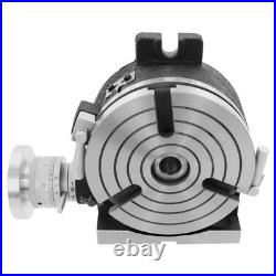 3-Slot Rotary Table Horizontal Vertical Rotary Table For Milling Machine 100kg