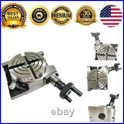 3 inch 75mm 4 Slot Horizontal Vertical Rotary Table Milling Tool H V