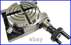 3 inch 75mm 4 Slot Horizontal Vertical Rotary Table Milling Tool H V