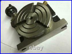 3 rotary table 3 slot and 80mm lathe chuck with reversible jaws