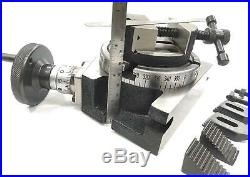 4100mm Rotary Table Horizontal Vertical+tailstock+m6 Clamp Kit+100mm Round Vice