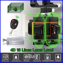 4D Rotary 16 Lines Self Leveling Laser Level Horizontal Vertical Measuring Tool