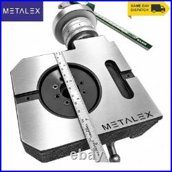 4Inch 110mm Precision Rotary Table HV 4 4-Slot With Center Bore MT2 Milling Set