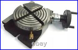 4 100MM Rotary Table Horizontal Vertical 4 Slots for Milling Machine Regular 4 100MM Rotary Table Horizontal Vertical 4 Slots for Milling Machine Regular