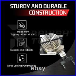 4 (100Mm) Rotary Table for Milling Machine with Horizontal & Vertical 4 Slots