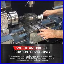 4 (100Mm) Rotary Table for Milling Machine with Horizontal & Vertical 4 Slots