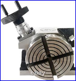 4 (100Mm) Rotary Table for Milling Machine with Horizontal & Vertical 4 Slots