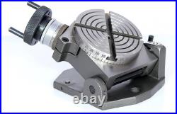 4 (100 Mm) Horizontal Vertical Tilting 0°- 90° Rotary Table- Milling Machine To