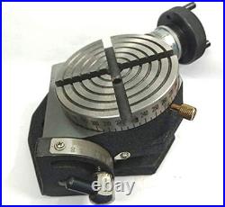 4 (100 Mm) Horizontal Vertical Tilting 0°- 90° Rotary Table- Milling Machine To