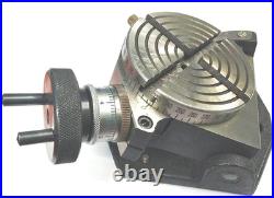 4 (100 Mm) Horizontal Vertical Tilting 0°- 90° Rotary Table- Milling Machine To