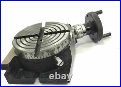 4/ 100 Rotary Table Quality with Suitable M6 Clamp Kit Small Chuck