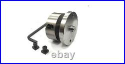 4/100 Rotary Table With Small Chuck & Back Plate With 70 MM 4 Jaws Chuck-usa