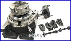 4/100 Rotary Table With Suitable M6 Clamp Kit & 65 mm 3Jaws Chuck-USA FULFILLED