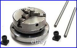 4/ 100 Rotary Table With Suitable M6 Clamp Kit & Small Chuck USA Fulfilled