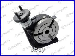 4 (100 mm) HV Rotary Milling Table MT2 Center Bore Horizontal & Vertical