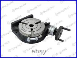 4 (100 mm) HV Rotary Milling Table MT2 Center Bore Horizontal & Vertical