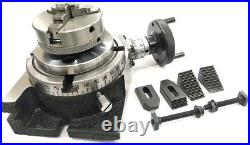 4/ 100 mm Regular Rotary Table With Small Chucks and back Plate with M6 Clamp Kit 4/ 100 mm Regular Rotary Table With Small Chucks and back Plate with M6 Clamp Kit