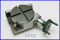 4 / 100mm 4 Slot Rotary Table Horizontal / Vertical Milling Precision