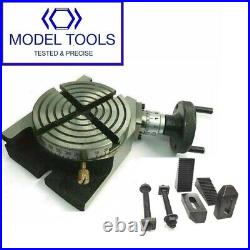 4 / 100mm Rotary Table 4 Slot Horizontal / Vertical With Clamping Kit