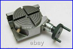 4 / 100mm Rotary Table 4 Slot Horizontal / Vertical With Clamping Kit