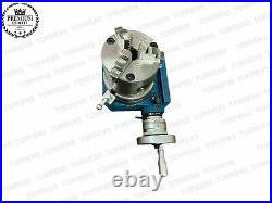4 110mm Hv4 Rotary Table Rotary Table 3 Slot With 100mm 4inch 3 Jaw Chuck