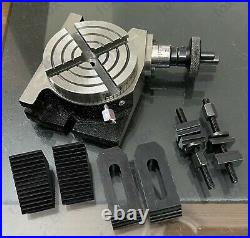 4 HORIZONTAL & VERTICAL PRECISION ROTARY TABLE w. Clamping kit
