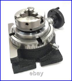 4 Inch / 100 MM Rotary Table With Small Chuck Milling Indexing (USA Fulfilled) 4 Inch / 100 MM Rotary Table With Small Chuck Milling Indexing (USA Fulfilled)
