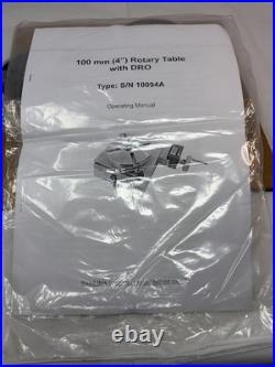 4 Inch (100 mm)little Machine Shop 2420 Rotary Table Withdigital Read for Milling