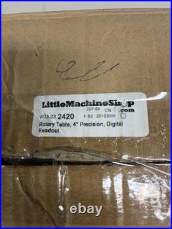 4 Inch (100 mm)little Machine Shop 2420 Rotary Table Withdigital Read for Milling