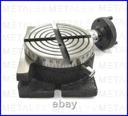 4 Inch 100mm Rotary Table Horizontal Vertical 50mm 3 Jaw Mini Small Lathe Chuck