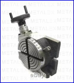 4 Inch 100mm Rotary Table Horizontal Vertical 65mm 3 Jaw Mini Small Lathe Chuck