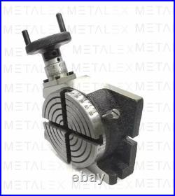 4 Inch 100mm Rotary Table Horizontal Vertical 65mm 4 Jaw Mini Small Lathe Chuck