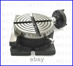 4 Inch 100mm Rotary Table Horizontal Vertical 65mm 4 Jaw Mini Small Lathe Chuck