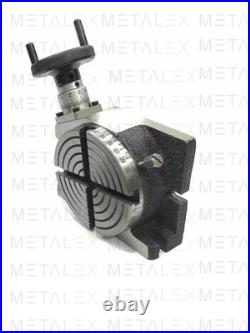 4 Inch 100mm Rotary Table Horizontal Vertical 70mm 4 Jaw Mini Small Lathe Chuck