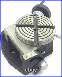4 Inch 100mm Rotary Table Horizontal Vertical Milling Machinist Precision CNC To
