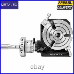 4 Inch 110mm Precision Rotary Table HV 4 3-Slots With Center Bore MT2 Metalwork