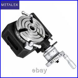4 Inch 110mm Precision Rotary Table HV 4 3-Slots With Center Bore MT2 Metalwork