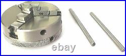 4 Inch (80 mm) Rotary Table for Milling Machine 65 MM 3 Jaw Chuck USA FULFILLED