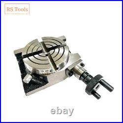 4 Inch Precision Rotary Table Horizontal And Vertical With Clamping kit RSTOOLS