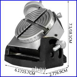 4-Inch Rotary Table, 100mm Horizontal Vertical Milling Table, 4-Slot Precision R 4-Inch Rotary Table, 100mm Horizontal Vertical Milling Table, 4-Slot Precision R