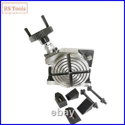 4 Inch Rotary Table Horizontal And Vertical Precision With Clamping kit USA