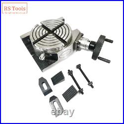 4 Inch Rotary Table Horizontal And Vertical Precision With Clamping kit USA