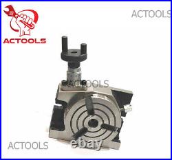 4 Inch Rotary Table Horizontal and Vertical For Milling Machine 3 slots USA