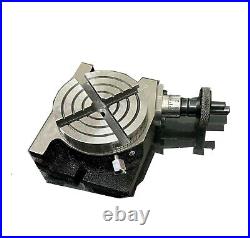 4 Inches 100 mm Horizontal Vertical Rotary Table 4 Slots for Milling Machine