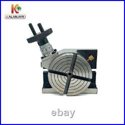 4 Inches (100 mm) Horizontal Vertical Rotary Table 4 Slots for Milling Machine