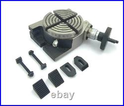 4 Inches (100 mm) Rotary Table 4 Slot for Milling Machine + M6 clamp kit