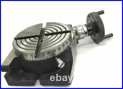 4 Inches (100 mm) Rotary Table 4 Slot for Milling Machine Tools Workholding