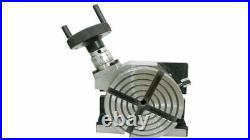 4 ROTARY TABLE 100MM SELF CENTERING 3JAW CHUCK with TAILSTOCK & CLAMPING KIT