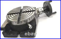 4'' Regular Rotary Table With 65mm 3 Jaw Self Centering Chuck & M6 Clamp Kit-USA 4'' Regular Rotary Table With 65mm 3 Jaw Self Centering Chuck & M6 Clamp Kit-USA