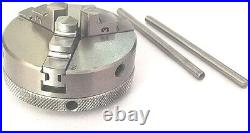 4 Rotary Table With Chuck, Back Plate (65 MM 3 Jaws Self Centering Chuck)- USA
